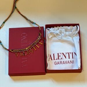 Valentino
Valentino Garavani Rockstud Logo Plaque Necklace